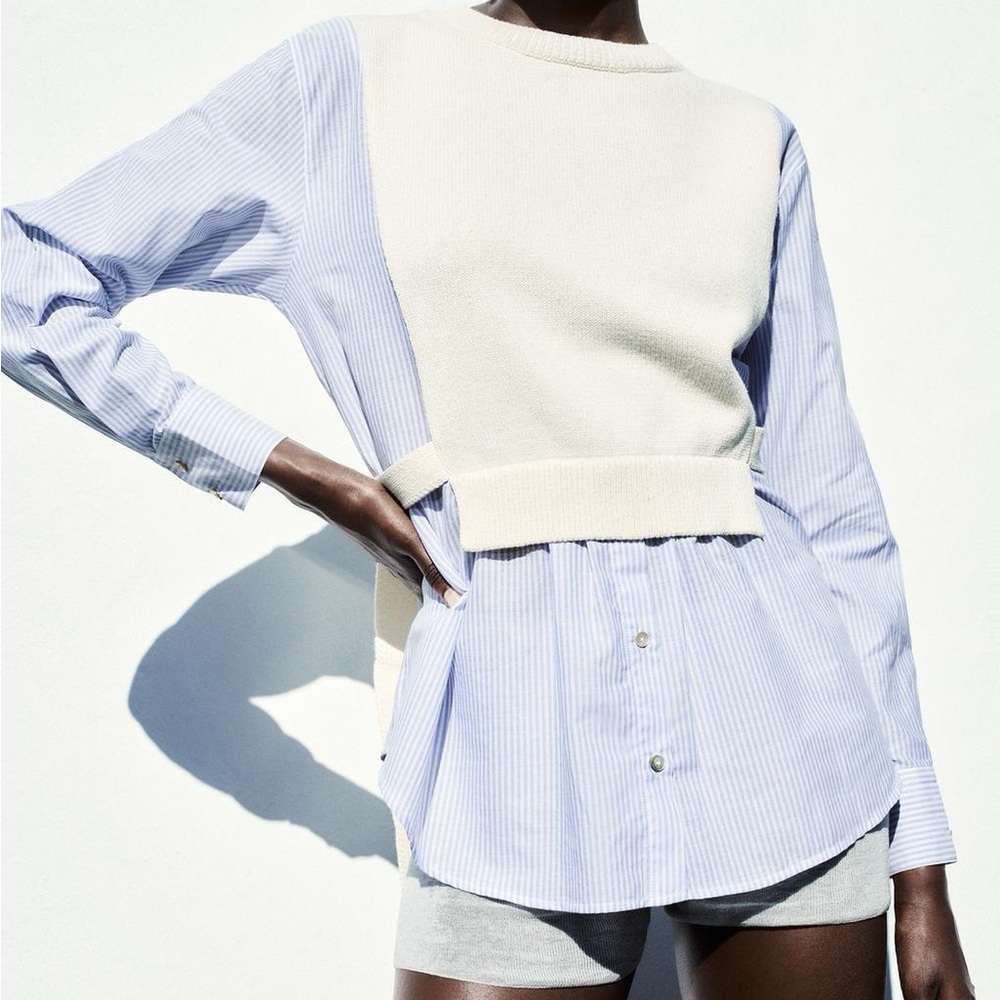 Zara Cream Knit Sweater